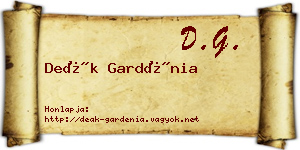 Deák Gardénia névjegykártya